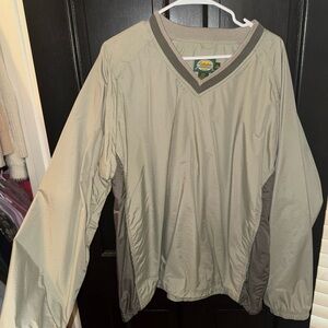 Cabela's Tan and Green V-Neck Pullover